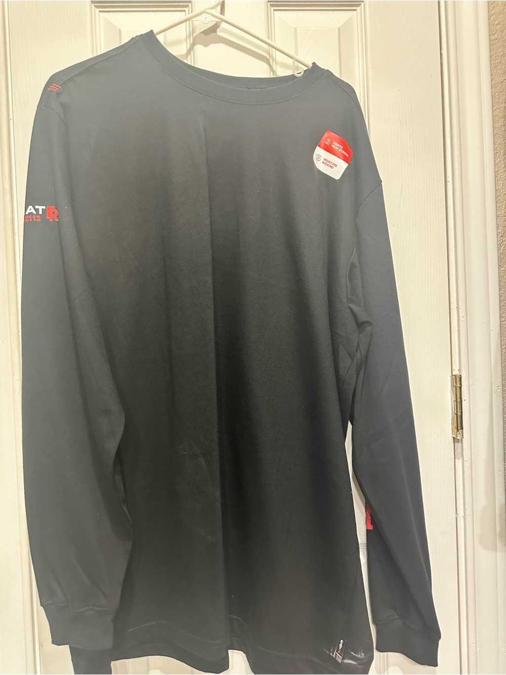 Men's Ariat CAT 2 FR Long-Sleeve Crew Neck Work Shirt - Black